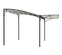 Outsunny – Pergola de jardin – avec auvent réglable – acier et polyester haute densité 3x2,5 m crème