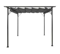 Pergola - VIDAXL - Toit rétractable - Acier - 180 g/m² - Anthracite