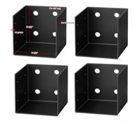 Pergola Wall Bracket Kit 4 Pieces, Constructed from 11 Gauge Steel