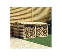 6x Bois de Pin Imprégné Pergolas avec Toits 100x90x200 cm Extérieur vidaXL