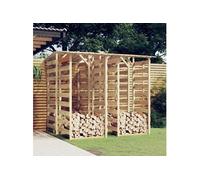 vidaXL Pergola's met dak 4 st 100x90x200 cm geÃ¯mpregneerd grenenhout3096650 Bois G