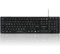 Periboard-317 De B Kabelgebunden Tastatur Allemand, Qwertz Noir Beleuchtet