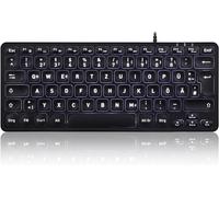 Periboard-332 De Filaire Clavier Allemand, Qwertz Noir Éclairé