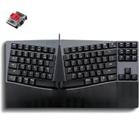 Periboard-335Rd Clavier Mécanique Compact Filaire Ergonomique - Commutateurs Linéaires Rouge - Fonction Programmable Avec Touches Macro - Compatible Windows Et Mac Os X - Us Anglais