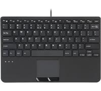 Periboard-525 Us, Mini Clavier Usb Filaire Avec Pavé Tactile - Touches Ciseaux De Type X - 284 X 182 X 28 Mm - 2 Hubs Usb Intégrés - Anglais Us
