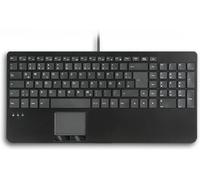 Periboard-534 Qwertz, Clavier Usb Compact Filaire Avec Pavé Tactile - Touches Ciseaux Type Xt - 39,7 X 19,8 X 3 Cm - 2 Hubs Usb Et Pavé Numérique Intégrés, Qwertz Allemand