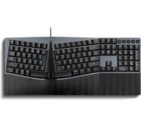 Periboard-535Bl Clavier Mécanique Filaire Ergonomique Séparateur Basse Commutateurs Clicky Bleu Fonction Programmable Avec 4 Touches Macro Compatible Avec Windows Et Mac Os X Us Anglais Us