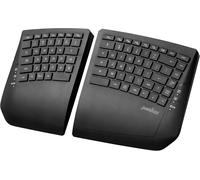 Periboard-624B - Clavier Split Ergonomique Sans Fil - Touches Plates - Angle D'Inclinaison Réglable - Disposition Américaine Anglaise