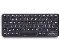Periboard-732B Mini Clavier Sans Fil Rétroéclairé - Touches De Type X - Rétroéclairage Blanc - Mise En Page Allemande