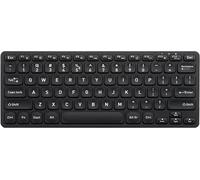 Periboard-732B Mini Clavier Sans Fil ¿ X Type Scissor Keys ¿ White Backlit ¿ Qwerty Anglais Américain