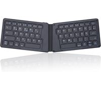 Periboard-805 Ergo Clavier Ergonomique Pliable Bluetooth 5.1 Ultra Fin Et Portable Gris Foncé Disposition Qwertz Allemande