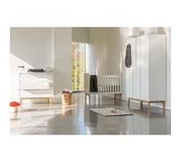 PERICLES - Chambre Trio Pure Blanc Lit bébé 60x120cm + Commode + Armoire