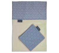 Pericles Ledikantlaken En Sloop 100 X 150 Cm Katoen Wit/blauw