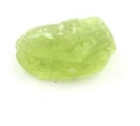 PERIDOT - Pierre Naturelle en Provenance du Pakistan, Skardu District - Cristal Vert Olive, Pierre de Naissance d'Août 5.32 ct - Certificat d'Authenticité Inclus 12 x 3 x 12 mm Vert G