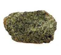 PÉRIDOTITE - Pierre Naturelle en Provenance de France, Mont Briançon, Haute-Loire - Roche volcanique, composition minérale, multicolore 553.2 ct - Certificat d'Authenticité Inclus 70 x 41 x 26 mm Mult