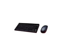 PERIDUO-712 - Ensemble clavier et souris - sans fil - 2.4 GHz - Allemand - noir