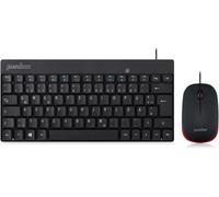 PERIDUO-712 Mini Clavier et Souris sans Fil avec récepteur Nano 2,4 GHz Noir Léger et Petit