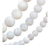 PerIes de bi-joux DIY PerIes rondes d'agates de givre multicolores mates, 6MM/8MM/10MM, fabrication bi-joux à faire soi-même, pierres semi-précieuses naturelles, en vrac