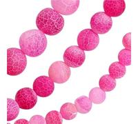 PerIes de bi-joux DIY PerIes rondes d'agates de givre multicolores mates, 6MM/8MM/10MM, fabrication bi-joux à faire soi-même, pierres semi-précieuses naturelles, en vrac