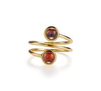 PERIMADE Bague de projection à double image personnalisée pour femme, bande ouverte commémorative personnalisée, texte personnalisé et amour en 100 langues - Bague enveloppante réglable - Bijou