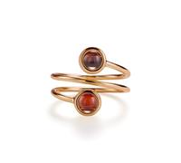 PERIMADE Bague de projection à double image personnalisée pour femme, bande ouverte commémorative personnalisée, texte personnalisé et amour en 100 langues - Bague enveloppante réglable - Bijou