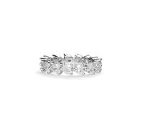 PERIMADE Bague d'éternité délicate en forme de cœur en oxyde de zirconium pour femme, plaqué or 18 carats, empilable, bague de mariage en argent sterling 925, bague d'amour tendance, cadeau