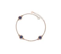 PERIMADE Bracelet de projection d'image triple cercle personnalisé en argent sterling 925 avec texte personnalisé et amour en 100 langues pour femme, Text + 100 Language, Argent sterling, Pas de gemme