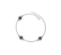 PERIMADE Bracelet de projection d'image triple cercle personnalisé en argent sterling 925 avec texte personnalisé et amour en 100 langues pour femme, Love in 100 Language, Argent sterling, Pas de