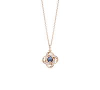 PERIMADE Collier avec projection d'image personnalisée - Pendentif commémoratif personnalisé - Texte personnalisé et amour en 100 langues - Nœud celtique - Collier délicat en argent sterling 925