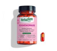 HERBALGEM - GEMMOCAPS Perimenopause - Complément Sans Hormones - Contrôle les Bouffées de Chaleur Et Réduit Les Sauts D'Humeur - 30 Capsules