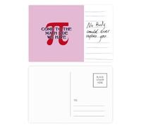 Périmètre de calcul mathématique Pi Carte postale Carte postale Personne importante Anniversaire