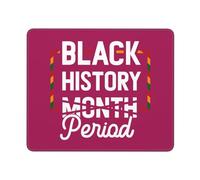 Période du Mois De L'Histoire des Noirs Tapis De Souris Gaming Bords Cousus Mouse Pad Résistant À Usure Tapis De Souris pour Jeu Voyage Ordinateur 25X30Cm
