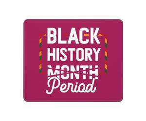 Période du Mois De L'Histoire des Noirs Tapis De Souris Gaming Bords Cousus Mouse Pad Résistant À Usure Tapis De Souris pour Jeu Voyage Ordinateur 25X30Cm