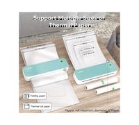 Peripage Imprimante Thermique Portable A4 Sans Fil , Impression Sans Encre pour Documents, Photos, Papier de Tatouage, Bleu