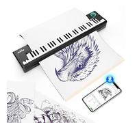 PeriPage Pino Tattoo Stencil Printer, Imprimante à Tatouage Thermique sans Fil avec Papier pour modèles de Tatouage, Compatible avec Smartphone, Pad et PC