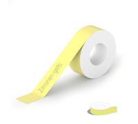 PeriPage Rouleau de papier thermique autocollant continu compatible avec étiqueteuse L1 D30 D110 E10 P21 - Jaune - 1,4 cm x 4,2 m