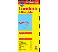 Periplus Travel Map Lombok & Komodo