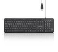 Perixx PERIBOARD-210 DE USB filaire touches silencieuses noir