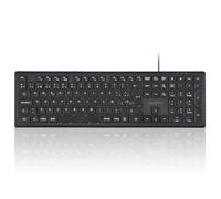 Perixx PERIBOARD-210II, Clavier Pleine Taille - Connexion USB-A, Design QWERTY Espagnol, Couleur Noire