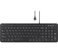 Perixx PERIBOARD-213 DE B USB Clavier allemand, QWERTZ noir