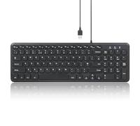 perixx PERIBOARD-213U Clavier USB filaire silencieux avec pavé numérique Noir