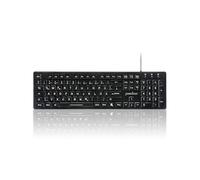 perixx PERIBOARD-317 DE B Kabelgebunden Tastatur Allemand, QWERTZ Noir Beleuchtet
