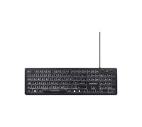 Perixx PERIBOARD-317 DE, rétro-éclairé, câble USB, gros caractères, noir