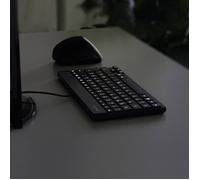 Perixx PERIBOARD-326 DE filaire Clavier allemand, QWERTZ noir éclairé