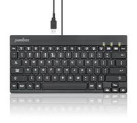 perixx PERIBOARD-326 Wired Mini Backlit USB Keyboard with Low Profile Keys, US QWERTY Layout