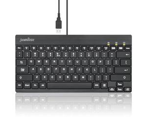 perixx PERIBOARD-326 Wired Mini Backlit USB Keyboard with Low Profile Keys, US QWERTY Layout