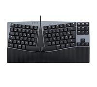 Perixx PERIBOARD-335BR Clavier Filaire Compact et Ergonomique - Tenkeyless - Touches Tactile Brown à Profil Bas - Touches Macro programmables - Windows et Mac OS X - Layout AZERTY français