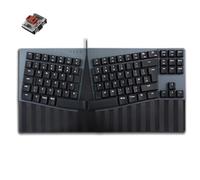 Perixx PERIBOARD-335BR Clavier Mécanique Compact Ergonomique Filaire,Commutateurs Tactiles Marron Profil Basse,Compatible avec Windows et Mac OS X,Anglais anglais anglais