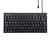 Perixx PERIBOARD-422 Mini Clavier Compact Filaire, Connexion USB C, sans Verrouillage numérique, Noir, QWERTZ