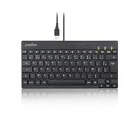 Perixx PERIBOARD-426 Mini Clavier avec câble USB, Français AZERTY, Noir